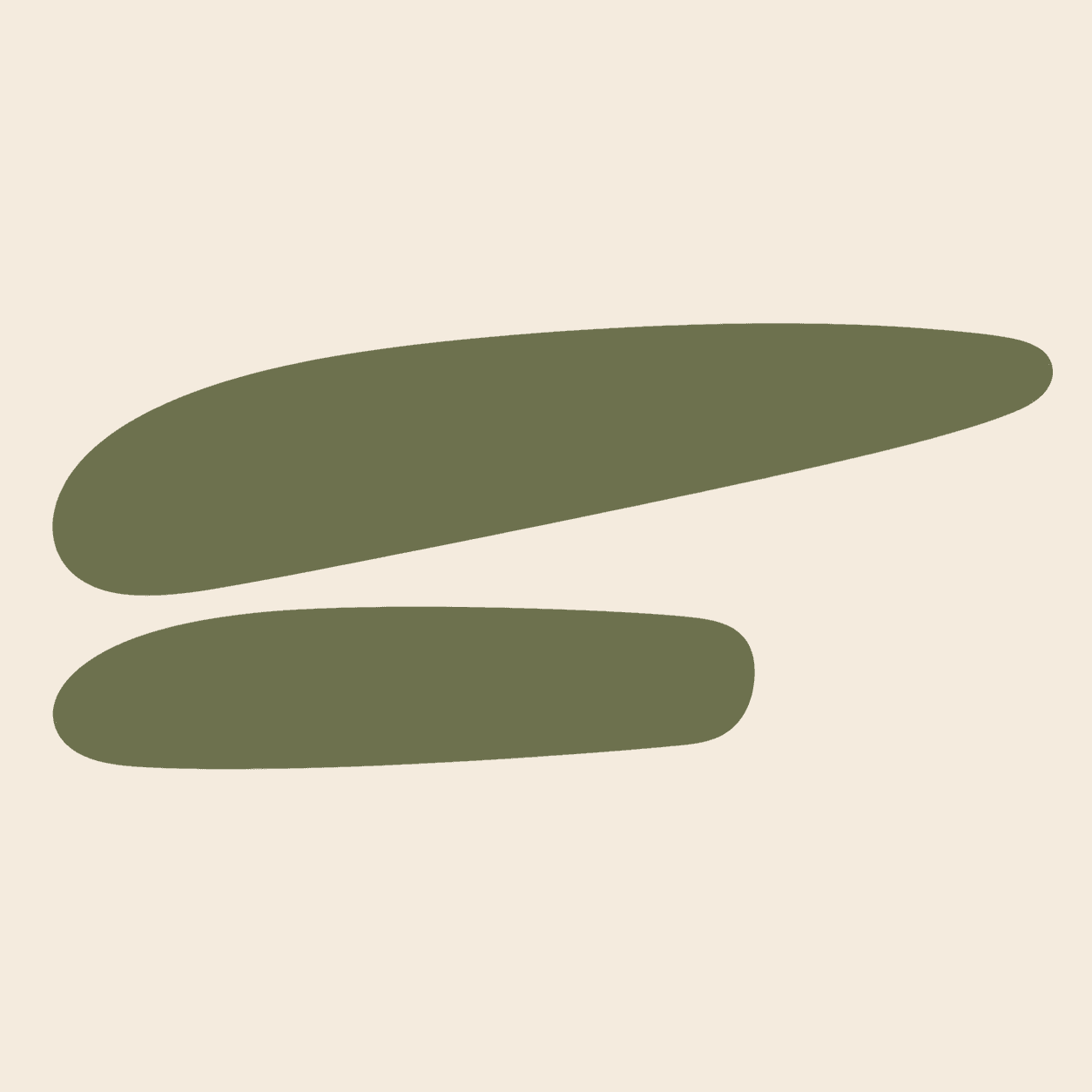Two olive cache paths with unequal lengths