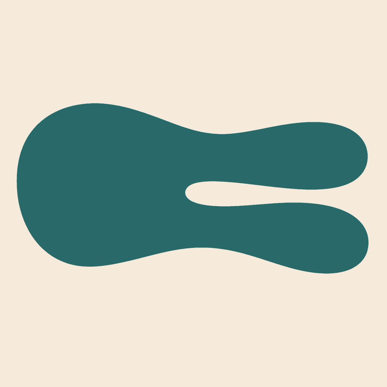 A deep-teal form folding into two parallel arms